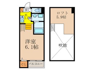 ﾊｰﾓﾆｰﾃﾗｽ太平寺の物件間取画像